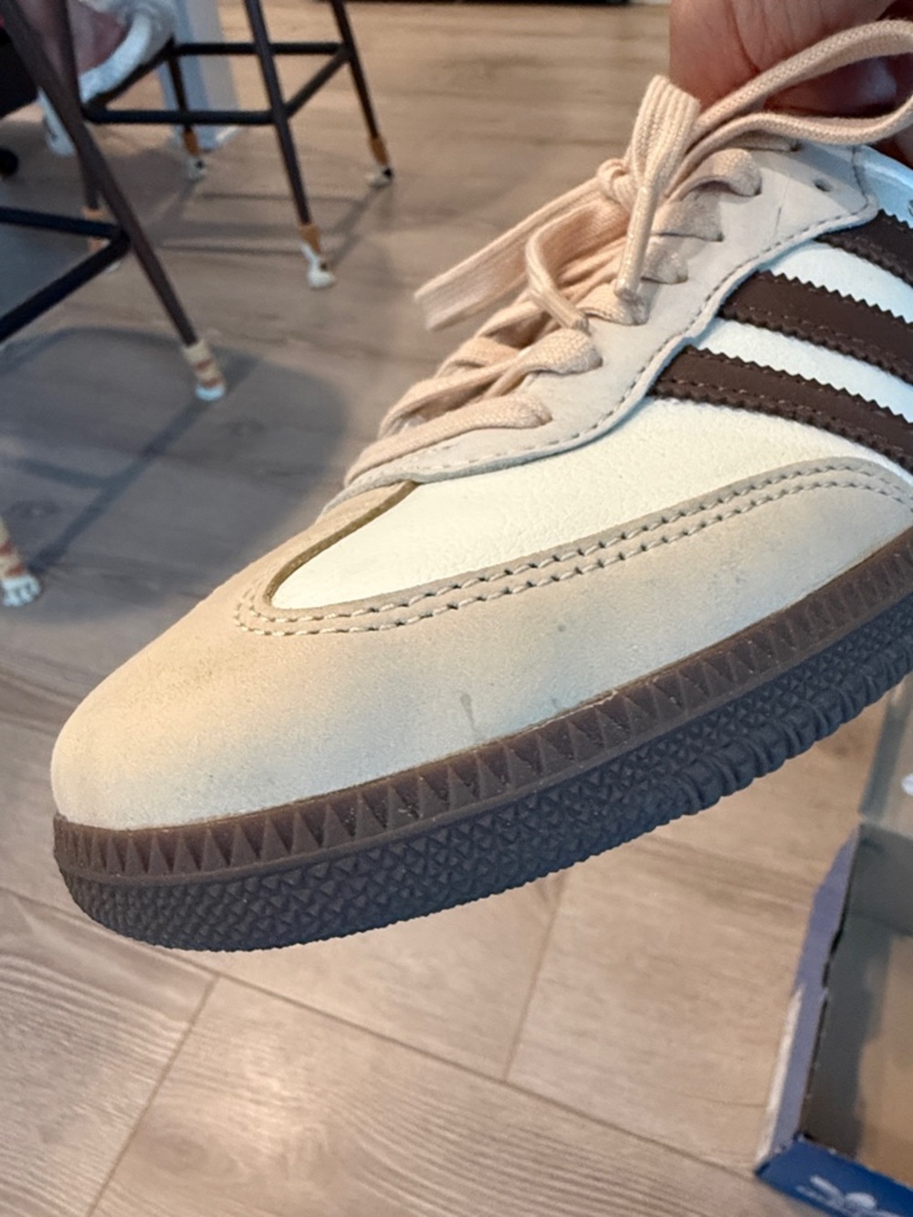 Adidas Samba OG Womens Shoes (Off White/Earth Strata/Gum) - 8.5 - Picture 9 of 10